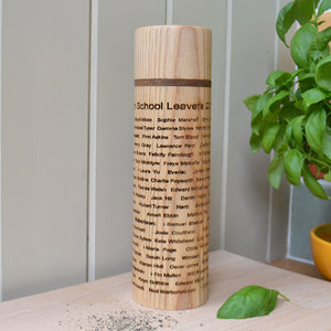 Pepper Mill - with all over personalised engraving