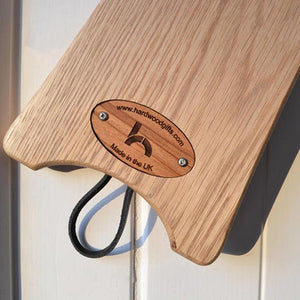 Oak Boot Jack - fully personalised with your message / logo / picture