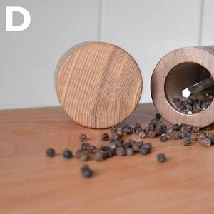 Pepper Mill - engraved with coastal graphic and your own design on the top